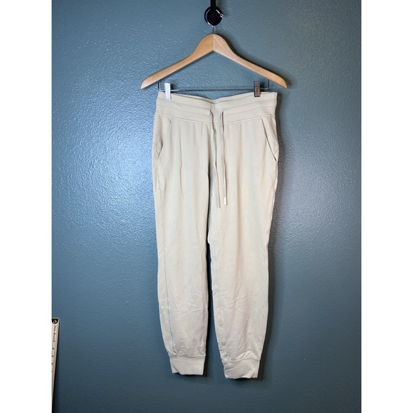 lululemon athletica Pants - Lululemon Beige Soft Light Weight jogger pants size 8
